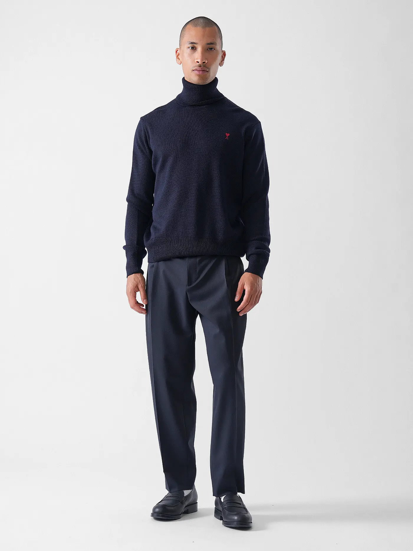 AMI PARIS | Rollkragenpullover | dunkelblau